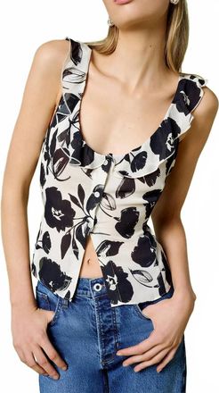 Favorite Daughter The Love Note Top In Brushed Neutral Floral