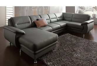 Sit&more Wohnlandschaft »Mailand U-Form, B: 312 cm« optional Bettfunktion