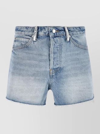 Alexander Wang straight shorts belt loops back pockets