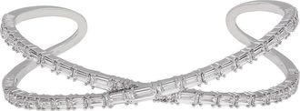 Swarovski Hyperbola Cuff Rhodium Shiny White