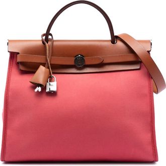 Herm&egrave;s Pre-owned Hermes Toile Herbag Zip 31 Ladies [O]