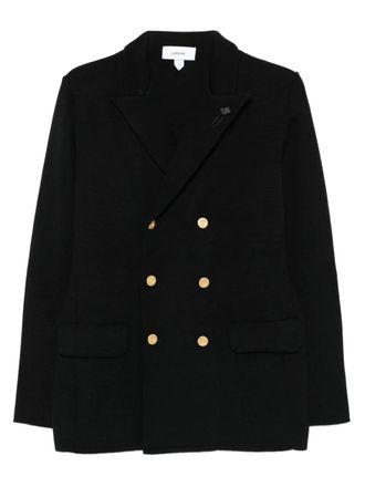 Lardini double-breasted jacket - Black