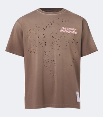 SATISFY T-shirt MothTech in cotone con stampa