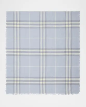 Burberry Giant Check Wool Scarf
