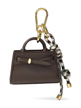 Veronica Beard bag knotted-detail charm - women - Polyurethane/Polyester - One Size - Brown