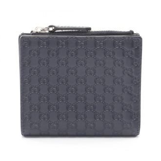 Gucci Navy Leather Wallet (Bi-Fold) (Pre-Owned)