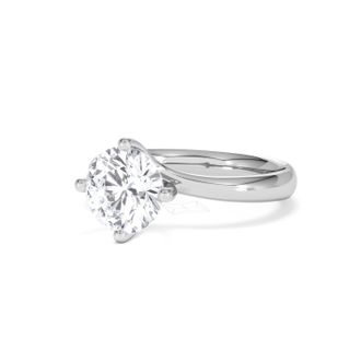 The Diamond Store 2 Carat Diamond Engagement Ring Lily Lab F/VS1 Platinum IGI Certified