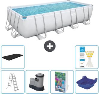 Bestway Piscina Bestway Power Steel Rectangular - 549x274x122 Cm - 7-piezas S662