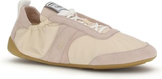 Chlo&eacute; Womens Chlo&eacute; Kick Sneakers Blushy Beige Upper: Nylon; Sole: Rubber