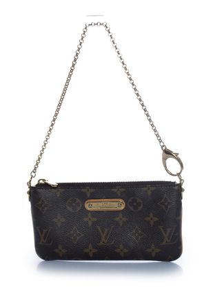 Louis Vuitton Pre-owned Womens Milla pochette in monogram canvas - Brown Leather - One Size
