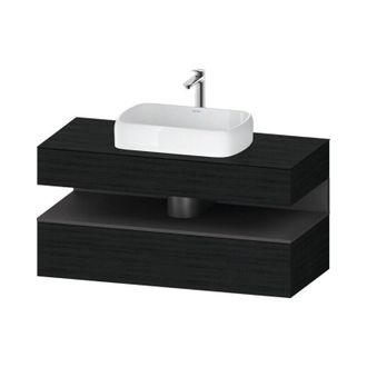 Duravit Duravit - Qatego Consola Mueble Bajo Lavabo, 1 Extra&iacute;ble, 1 Caj&oacute;n