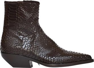 Elena Iachi E4519T Enkellaarzen - Dames - Cowboylaarzen - Bruin - 37 1/2 EU - Schoenen