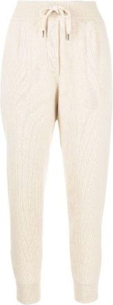 Brunello Cucinelli Light Beige Wool Knit Trousers, Size Medium