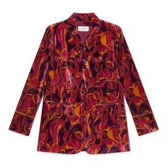 Maliparmi Blazers, female, Multicolor, Size: M Bordeaux Pink Jacket