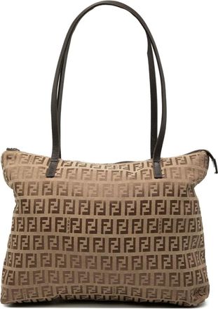 Fendi 2000-2010 Zucchino Canvas tote bag - Bruin