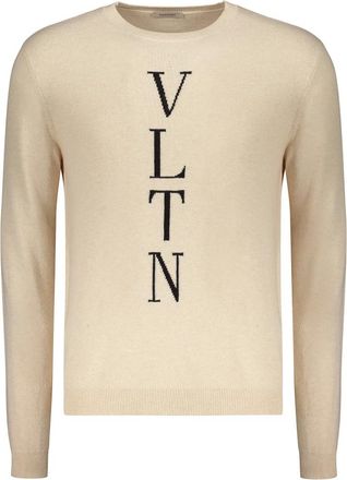 Valentino Garavani Heren, Truien, Beige, Maat: XL Wol