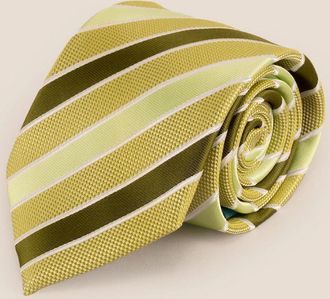 Oswin Hyde Mens Classic Stripe Mint Olive - Yellow