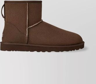 UGG mini round toe stitched ankle boots
