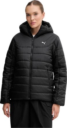 Puma Essentials Hooded Padded Jacket - Dames - Ski Jassen - Zwart - XS - Leer - Fitness