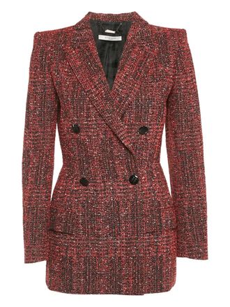 Givenchy tweed double-breasted blazer - Red
