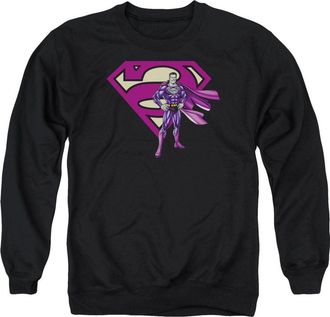 Gildan Superman Bizarro & Logo Adult Crewneck Sweatshirt