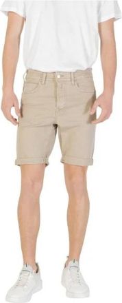 Replay Cotton Bermuda Shorts - Heren - Korte Broeken - Groen - W29 - Katoen - Korte Broeken