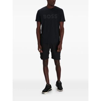 HUGO BOSS Recycled Polyester Jogger Shorts - Black