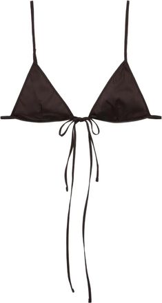 Prada Reggiseno in popeline - Marrone