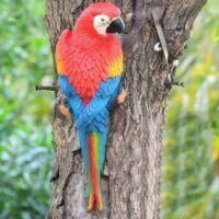 OEM Estatua Colgante De Loro De Resina De 30,5 Cm - Escultura De Pared Realista Para Uso Interior Y Exterior - Decoraci&oacute;n De Jard&iacute;n, Patio Y &Aacute;rbol - Crezu