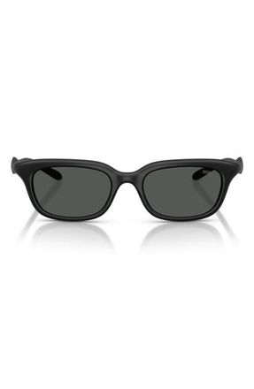 Diesel DL3013U 50mm Square Sunglasses in Matte Black /Dark Grey at Nordstrom