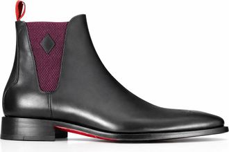 Jeffery West Mens OToole Lord Jim Chelsea Boot - Black Leather - Size UK 8