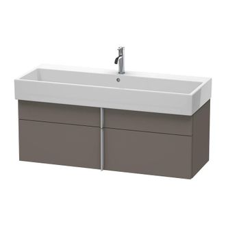 Duravit Duravit Vero Air Mueble De Pared 118,4 X 43,1 Cm, 1 Caj&oacute;n, 1 Extra&iacute;ble, Para Vero Air 235012, Color (frente/cuerpo): Flanela Gris Seda Lacado Mate - V