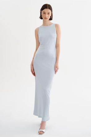 LaMarque KYRYLA | Sleeveless Maxi Dress in Blue Shimmer at Nordstrom, Size Xx-Small
