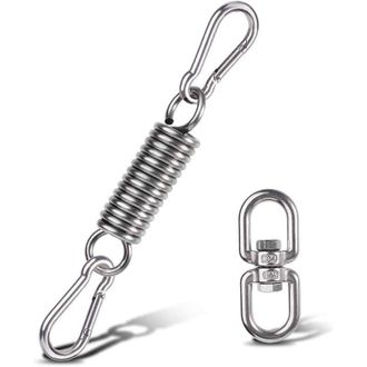 OEM Kit Para Colgar Hamacas, Muelle Para Silla Hamaca Con Mosquetones Y Anillo Giratorio, Accesorios Para Sillas Hamaca, Para Sillas De Porche, Columpios 