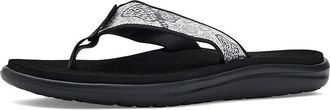Teva Voya Flip Womens Sandals Black/White : 11 B - Medium, Textile