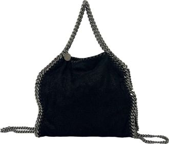 Stella McCartney Stella Mccartney Black Leather Shoulder Bag Tote Bag (Pre-Owned)