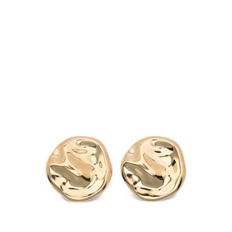 Federica Tosi Hammered-effect Clip-on Earrings