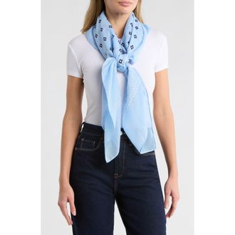Steve Madden Geometric Square Bandana in Blue at Nordstrom Rack