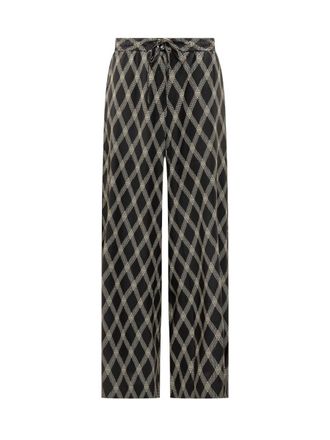 Pierre-Louis Mascia Pierre-Louis Mascia Diamond Patterned Silk Pants