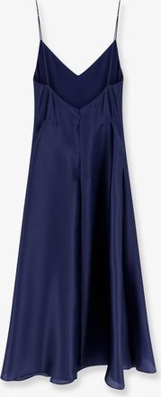 Alberta Ferretti Womens Dress Silk Blue