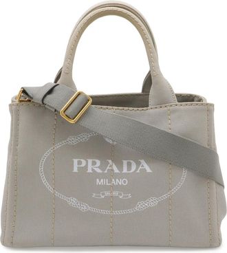 Prada CANAPA Canvas Tote Bag
