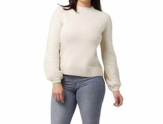 Smartwool Womens Cozy Lodge Bell Sleeve Sweater In Natural Heather