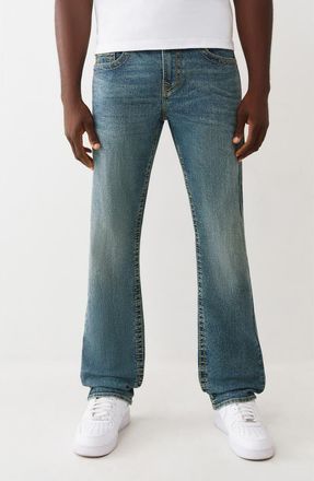True Religion Ricky Big T Straight Leg Jeans in Medium Fog Wash at Nordstrom Rack, Size 36