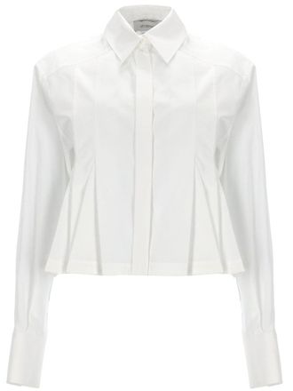 Sportmax Cropped Tailored Cotton Shirt