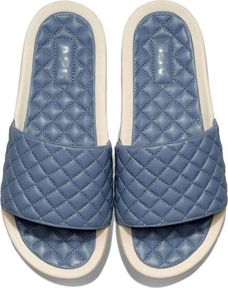 Athletic Propulsion Labs Womens Lusso Slide Sandal In Slate/pristine