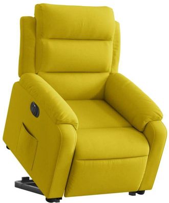 vidaXL Vidaxl - Sill&oacute;n El&eacute;ctrico Reclinable Elevable De Terciopelo Amarillo