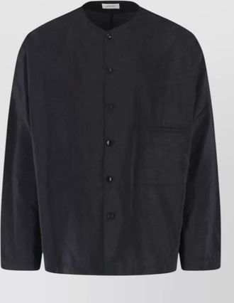Christophe Lemaire casual jacket chest pocket long sleeves