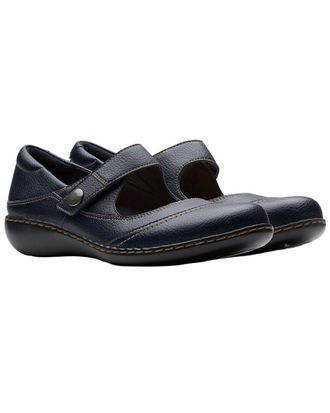 Clarks Ashland Elayne Leather Mary Jane Flat