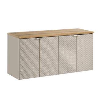 Petits Meubles Mueble bajo lavabo 120cm 4 puertas paneles de melamina y mdf