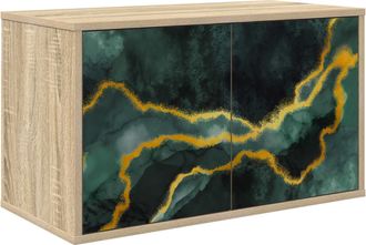 vidaXL Mueble De Tv Montado En La Pared Wijhe 69 X 33 X 40 Cm Vidaxl